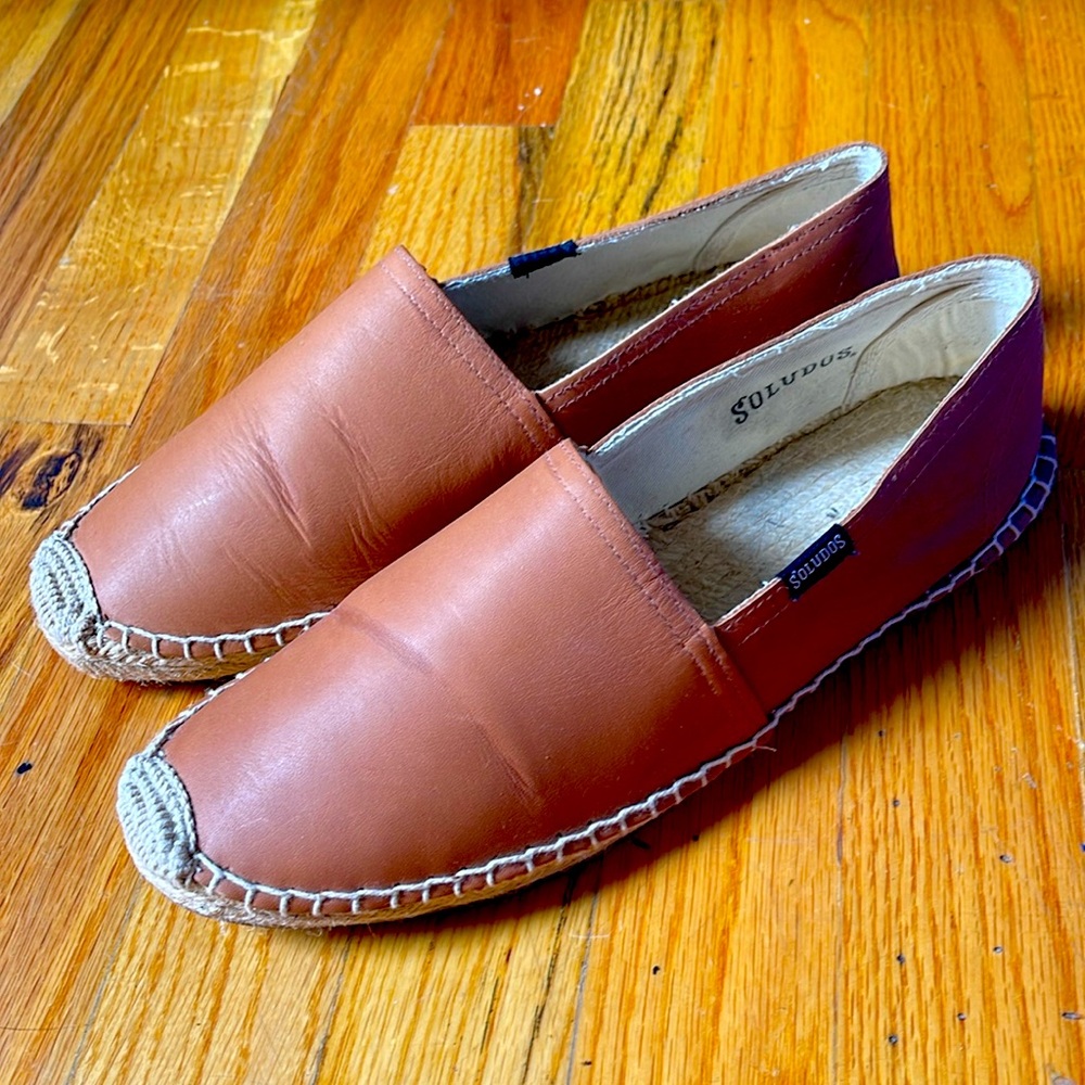 SOLUDOS Original Espadrille Tan Leather